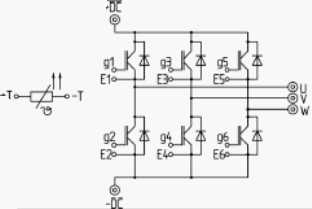 Типовая схема включения SKiiP26AC066V1